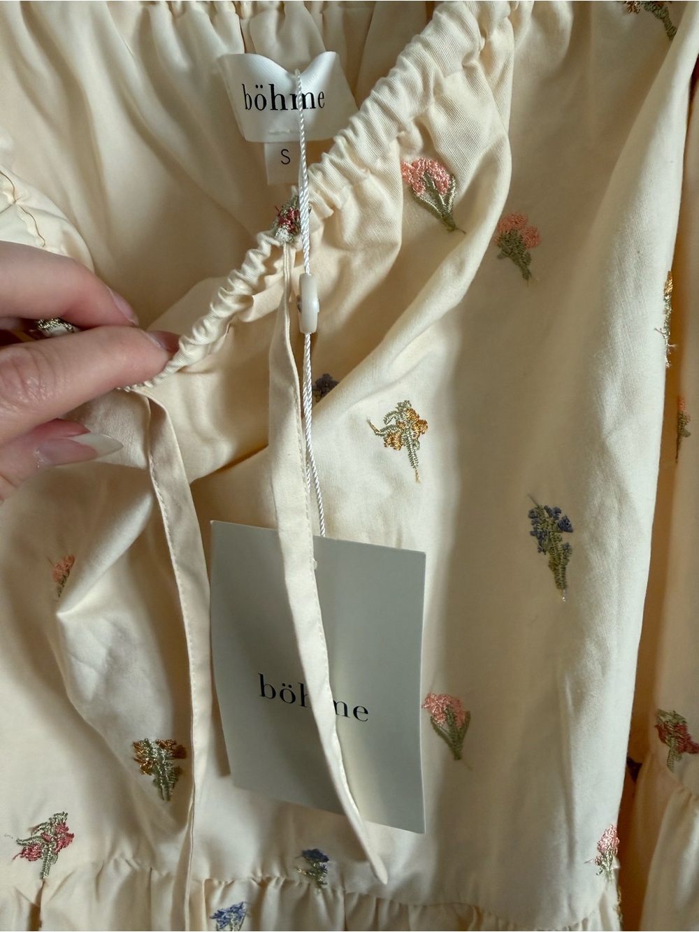 Böhme Sicilie Embroidered Floral Tiered Maxi Skirt New - Picture 3 of 9